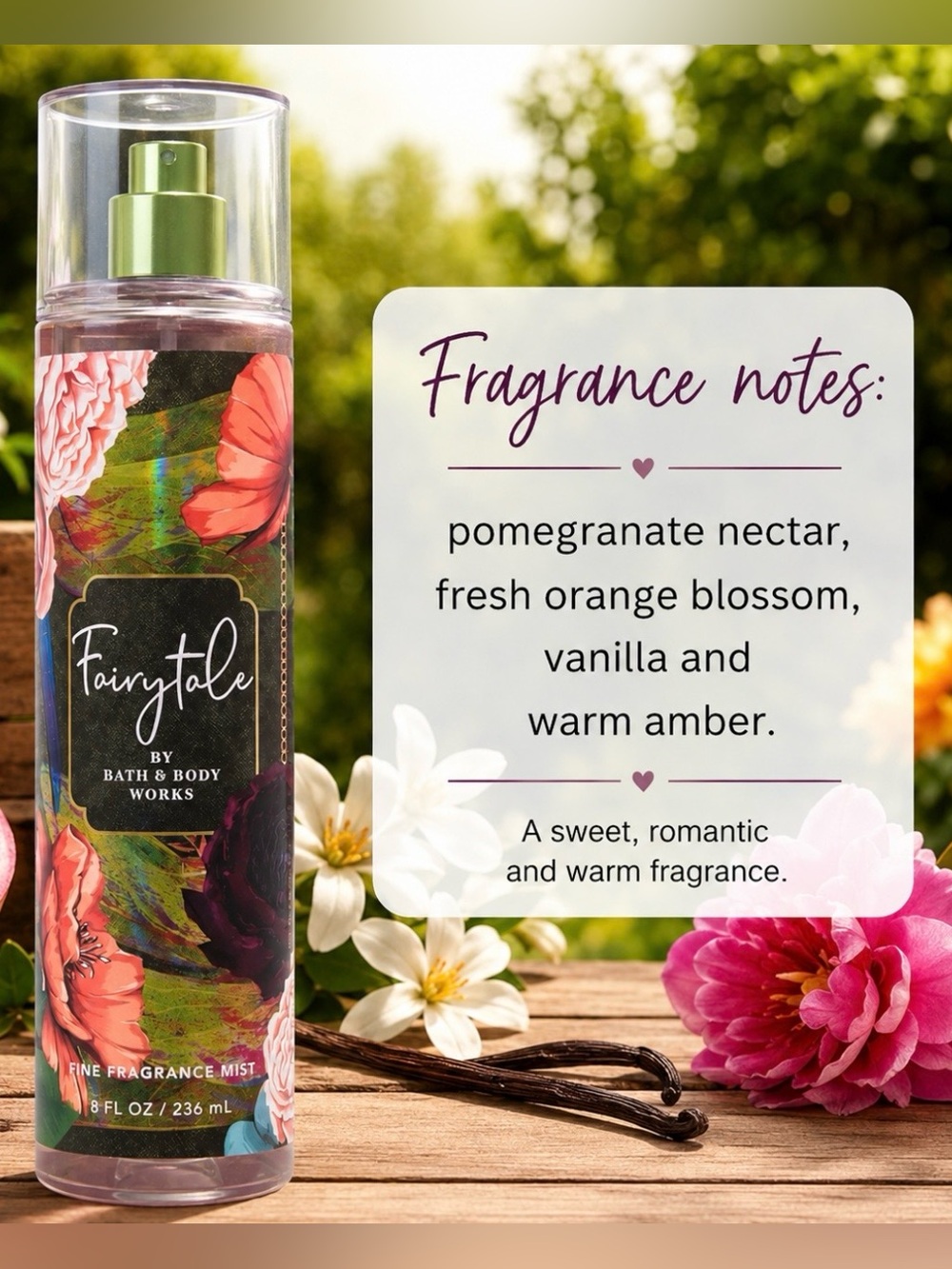 Bath & Body Works Fairytale Fine Fragrance Mist 8 oz Retired💛 - Picture 7 of 8